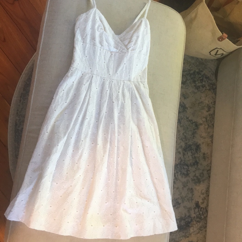 Lilly Pulitzer White eyelet midi dress